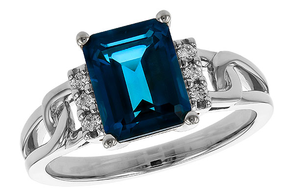 B320-34475: LDS RG 2.42 LONDON BLUE TOPAZ 2.50 TGW (9x7MM LBT)