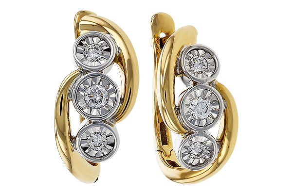 B320-35375: EARRINGS .25 TW