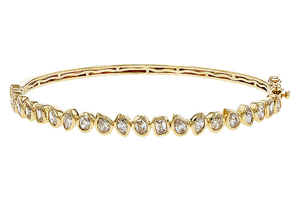 B320-35411: BANGLE 1.65 TW FANCY CUT DIAS