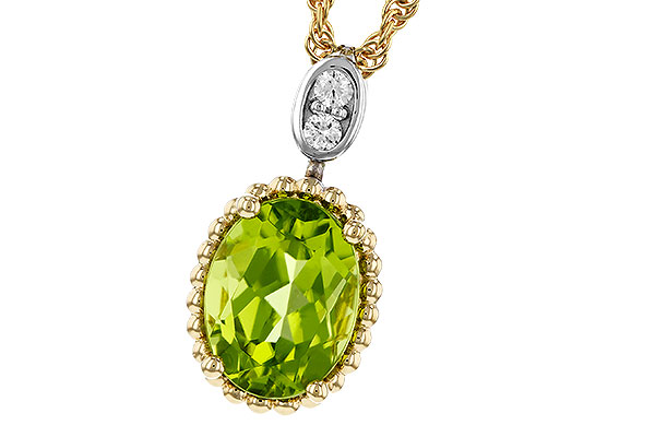 B320-35429: NECKLACE 1.22 PERIDOT 1.25 TGW (8x6MM OV)
