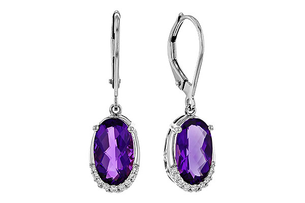 B320-35448: EARRINGS 2.70 TW AMETHYST 2.78 TGW (10x6MM OV)