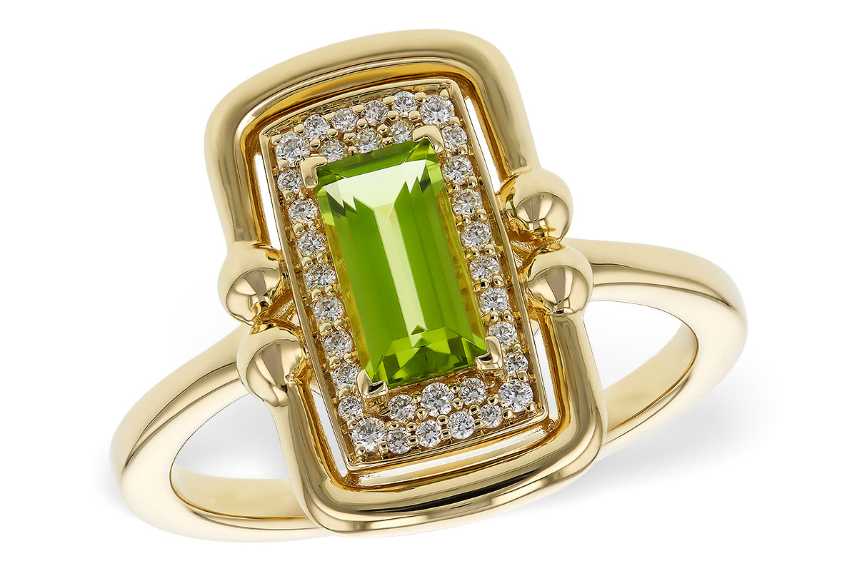 B320-36284: LDS RG .72 PERIDOT .84 TGW (8x4MM PER)