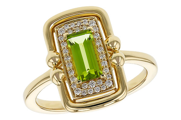 B320-36284: LDS RG .72 PERIDOT .84 TGW (8x4MM PER)