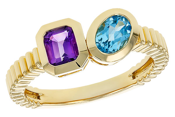 B320-36293: LDS RG .82 TW SEMI-PRECIOUS (AMY,SWISS BT)