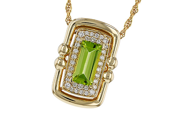 B320-36302: NECKLACE .72 PERIDOT .84 TGW (8x4MM PER)