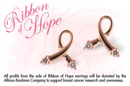 C045-81775: PINK GOLD EARRINGS .07 TW