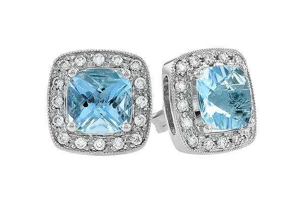C141-23629: EARRINGS 1.55 AQUA 1.75 TGW