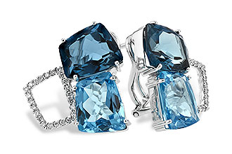 C233-94538: EARR 10.80 BLUE TOPAZ 11.00 TGW