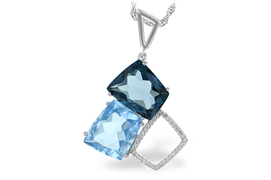 C233-98120: NECK 10.60 BLUE TOPAZ 10.73 TGW