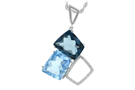 C233-98120: NECK 10.60 BLUE TOPAZ 10.73 TGW