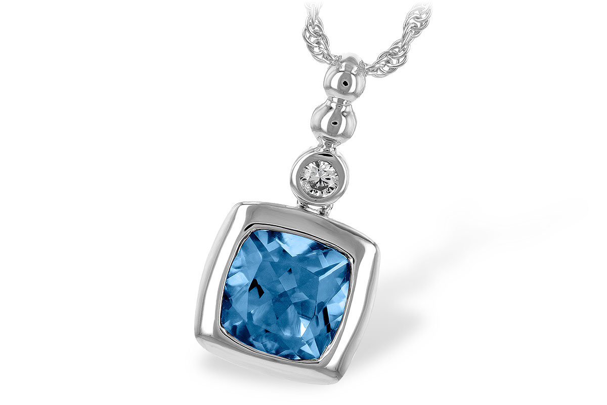 C234-87220: NECK 1.45 BLUE TOPAZ 1.49 TGW