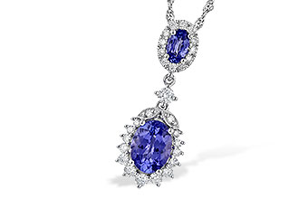 C235-79084: NECK 1.26 TW TANZANITE 1.60 TGW