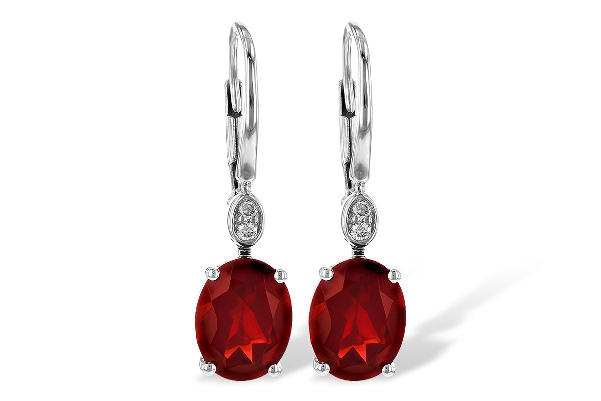 C235-81738: EARR 3.45 TW GARNET 3.50 TGW (9x7MM GAR)