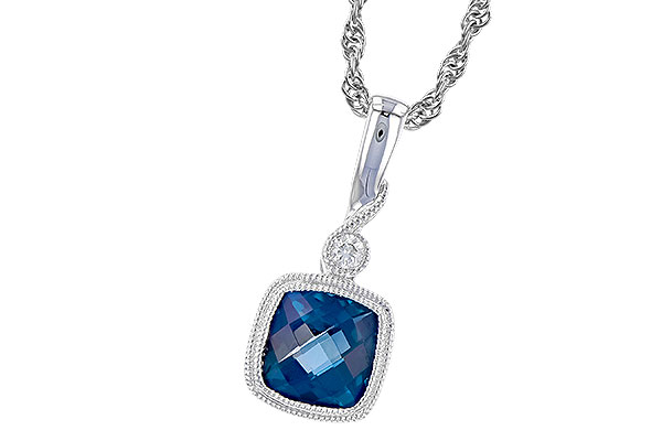 C319-37184: NECK 1.05 LONDON BLUE TOPAZ 1.07 TGW