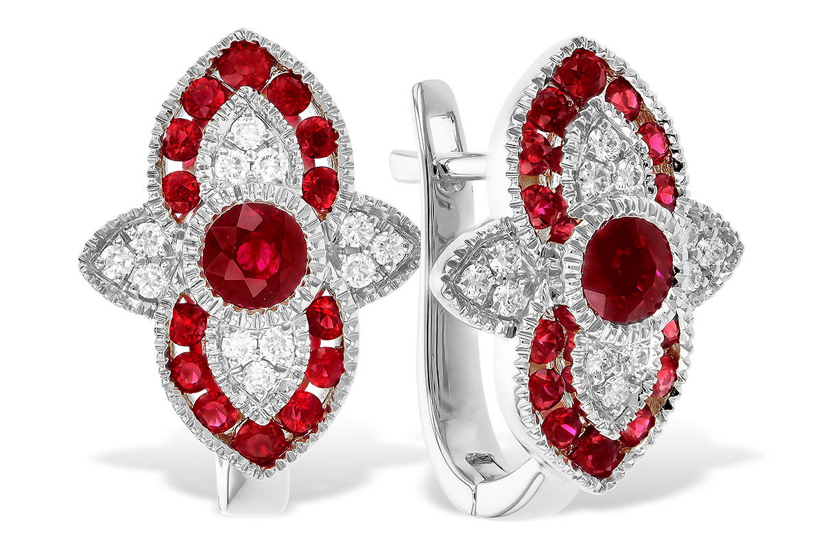 C319-37211: EARR .78 TW RUBY .90 TGW