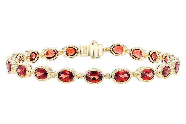 C319-39057: BRACELET 9.22 TW GARNET 9.26 TGW