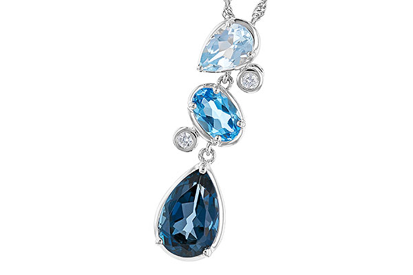 C319-39984: NECK 1.99 TW BLUE TOPAZ 2.02 TGW