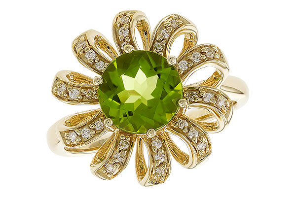 C319-41811: LDS RG 1.64 PERIDOT 1.75 TGW (8MM RD)