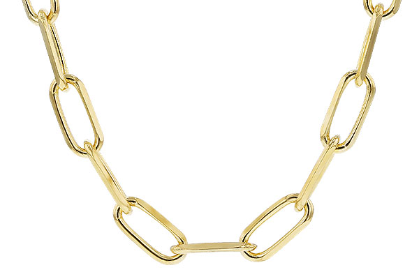 C319-42702: PAPERCLIP LG (8IN, 4.0MM, 14KT, LOBSTER CLASP)