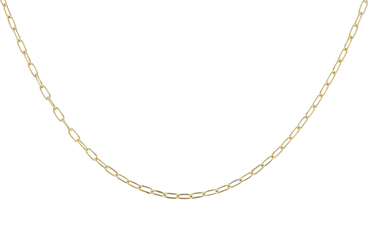 C319-42711: PAPERCLIP SM (22IN, 2.40MM, 14KT, LOBSTER CLASP)