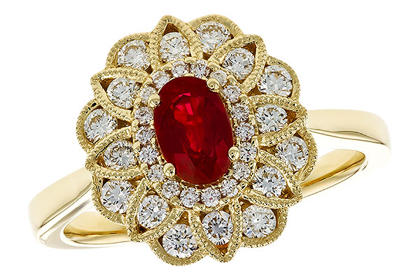 C319-44484: LDS RG .55 TW RUBY 1.07 TGW (6x4MM RUBY)