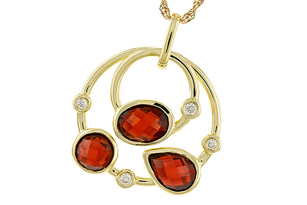 C320-28102: NECKLACE 2.88 GARNET 2.94 TGW