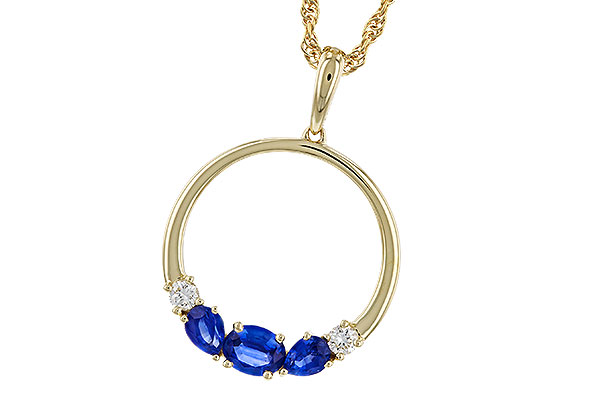 C320-29929: NECKLACE .81 SAPP .91 TGW
