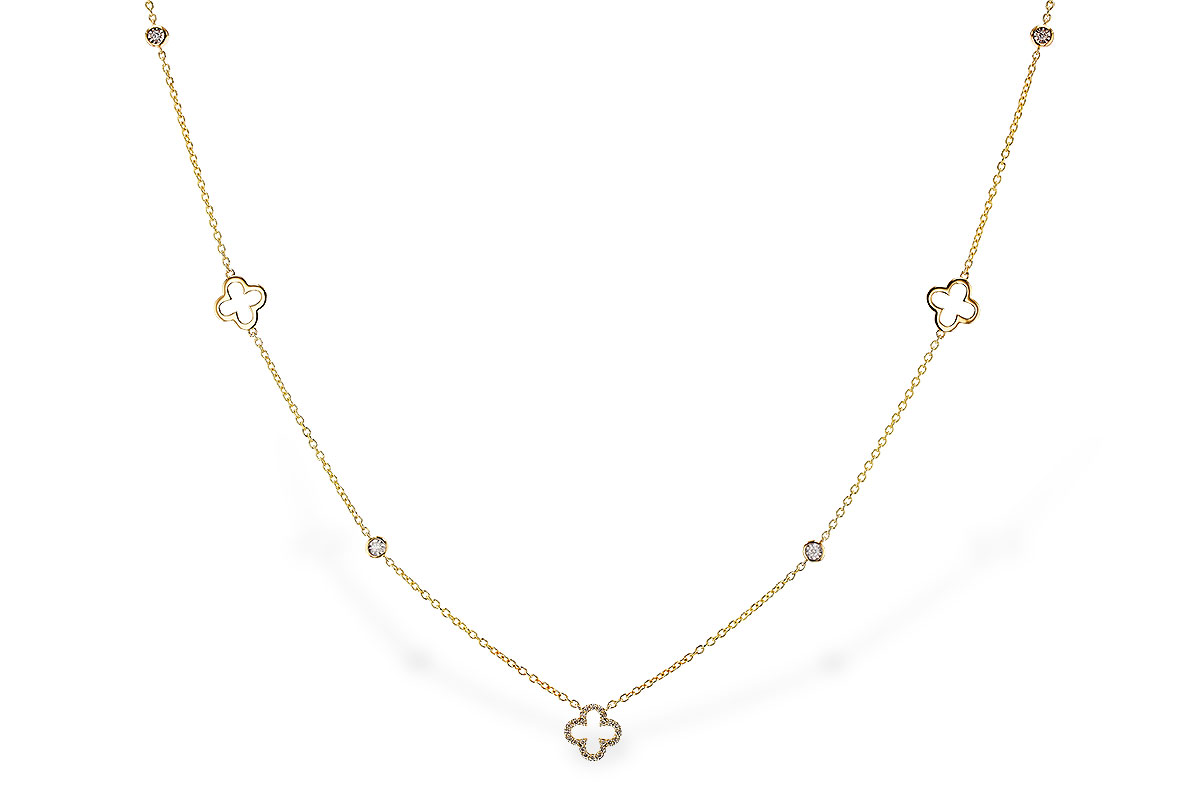 C320-29957: NECKLACE .20 TW (18")