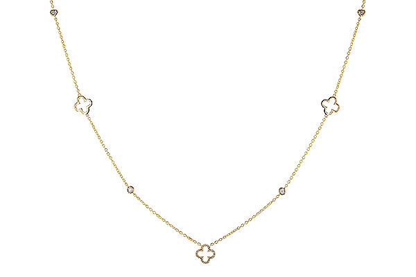 C320-29957: NECKLACE .20 TW (18")