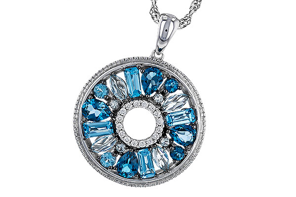 C320-31757: NECKLACE 1.67 BLUE TOPAZ 1.72 TGW