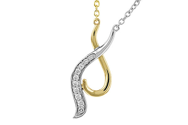 C320-32693: NECKLACE .10 TW (18")