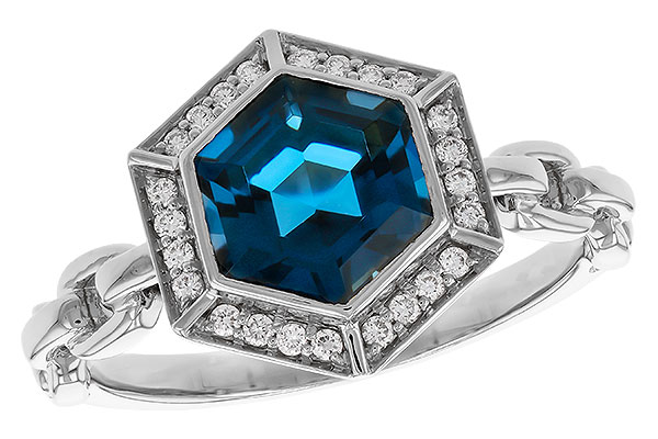 C320-33584: LDS RG 2.03 LONDON BLUE TOPAZ 2.14 TGW (7.5MM LBT)