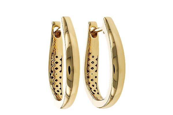 C320-33620: GOLD EARRINGS (17MM)