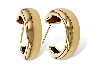 C320-35375: GOLD EARRINGS (20MM)