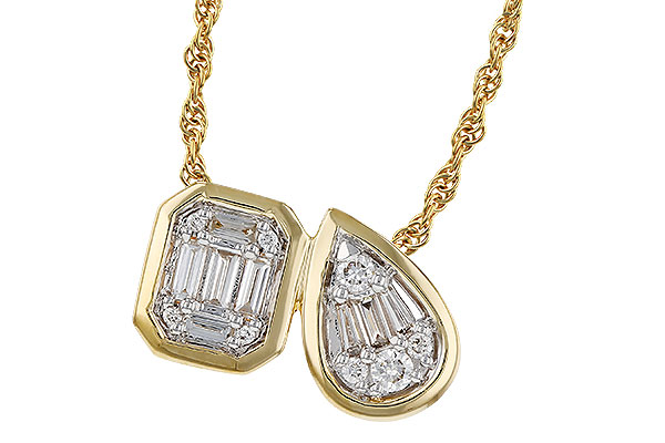 C320-35420: NECKLACE .17 BAG .25 TW