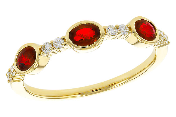 C320-36275: LDS WED RG .66 TW RUBY .78 TGW