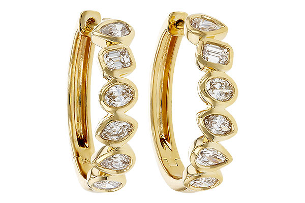 C321-19002: EARRINGS 1.10 TW FANCY CUT DIAS