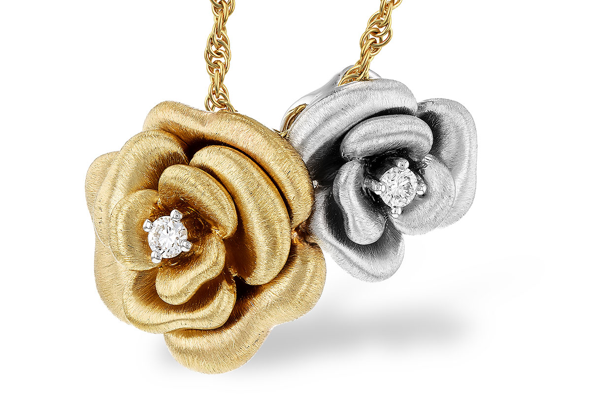 C321-19057: NECKLACE .06 TW