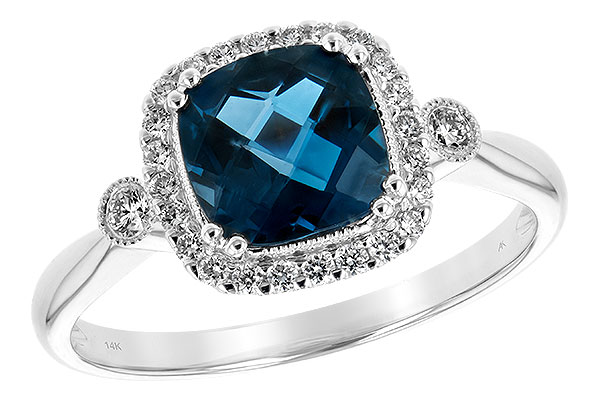 D234-83566: LDS RG 1.62 LONDON BLUE TOPAZ 1.78 TGW (7MM LBT)