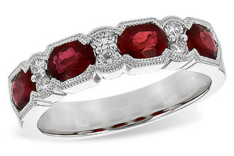 D235-75429: LDS WED RG 1.66 RUBY 1.84 TGW (5x4MM RUBY)