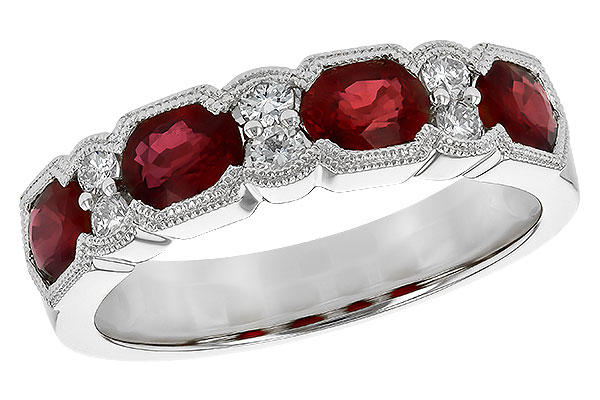 D235-75429: LDS WED RG 1.66 RUBY 1.84 TGW (5x4MM RUBY)