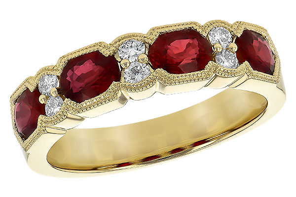 D235-75429: LDS WED RG 1.66 RUBY 1.84 TGW (5x4MM RUBY)