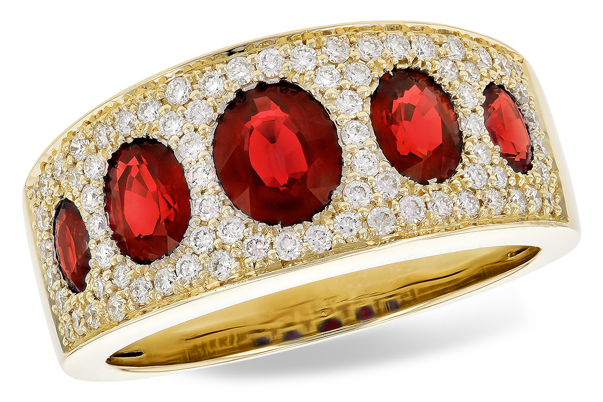 D318-49929: LDS WED RG 1.60 TW RUBY 2.00 TGW