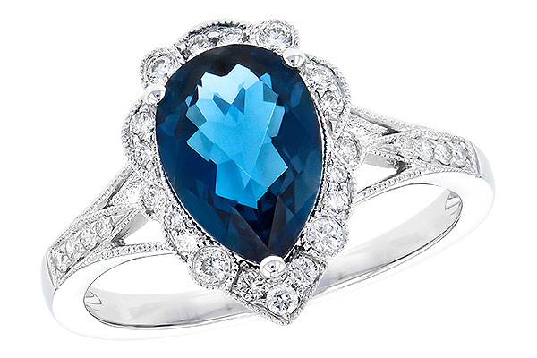 D318-52711: LDS RG 2.25 LONDON BLUE TOPAZ 2.47 TGW