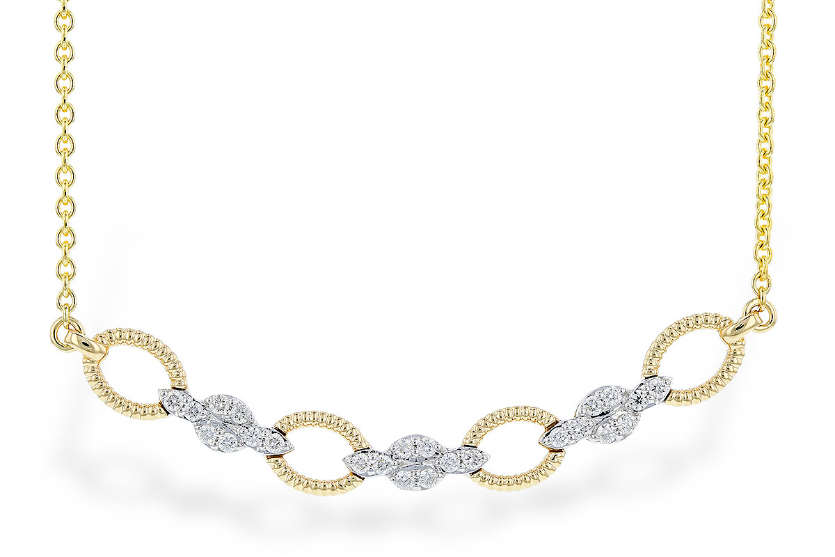 D319-39929: NECKLACE .25 TW (18")