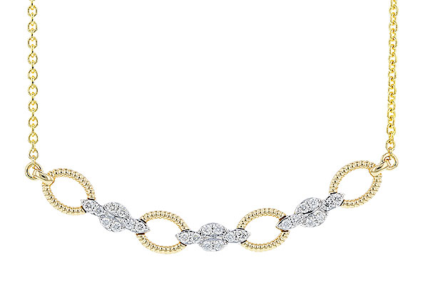 D319-39929: NECKLACE .25 TW (18")