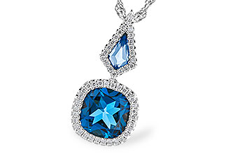 D319-40829: NECK 2.24 TW LONDON BLUE TOPAZ 2.40 TGW