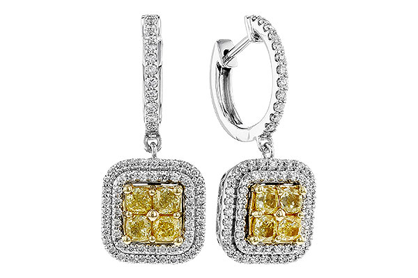 D320-30866: EARR 1.04 FANCY YELLOW DIAMONDS 1.62 TW