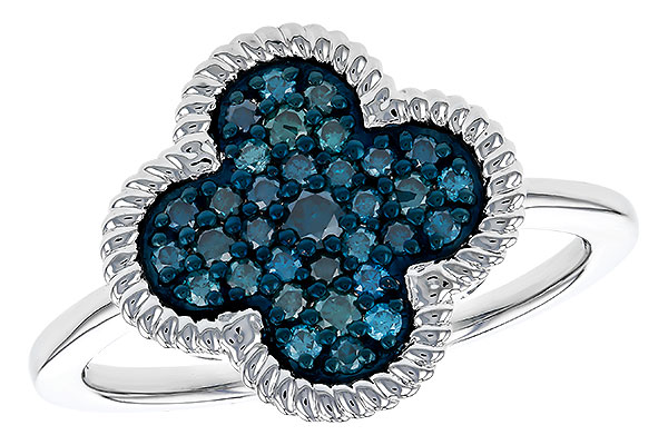 D320-32711: LDS DIA RG .33 TW BLUE DIAMONDS
