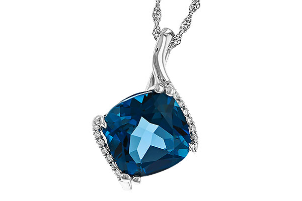 D320-34511: NECK 4.42 LONDON BLUE TOPAZ 4.50 TGW (10MM LBT)